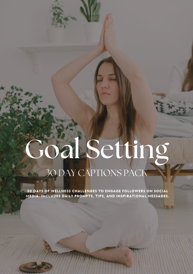 Goal Setting - 30 Day Caption Pack