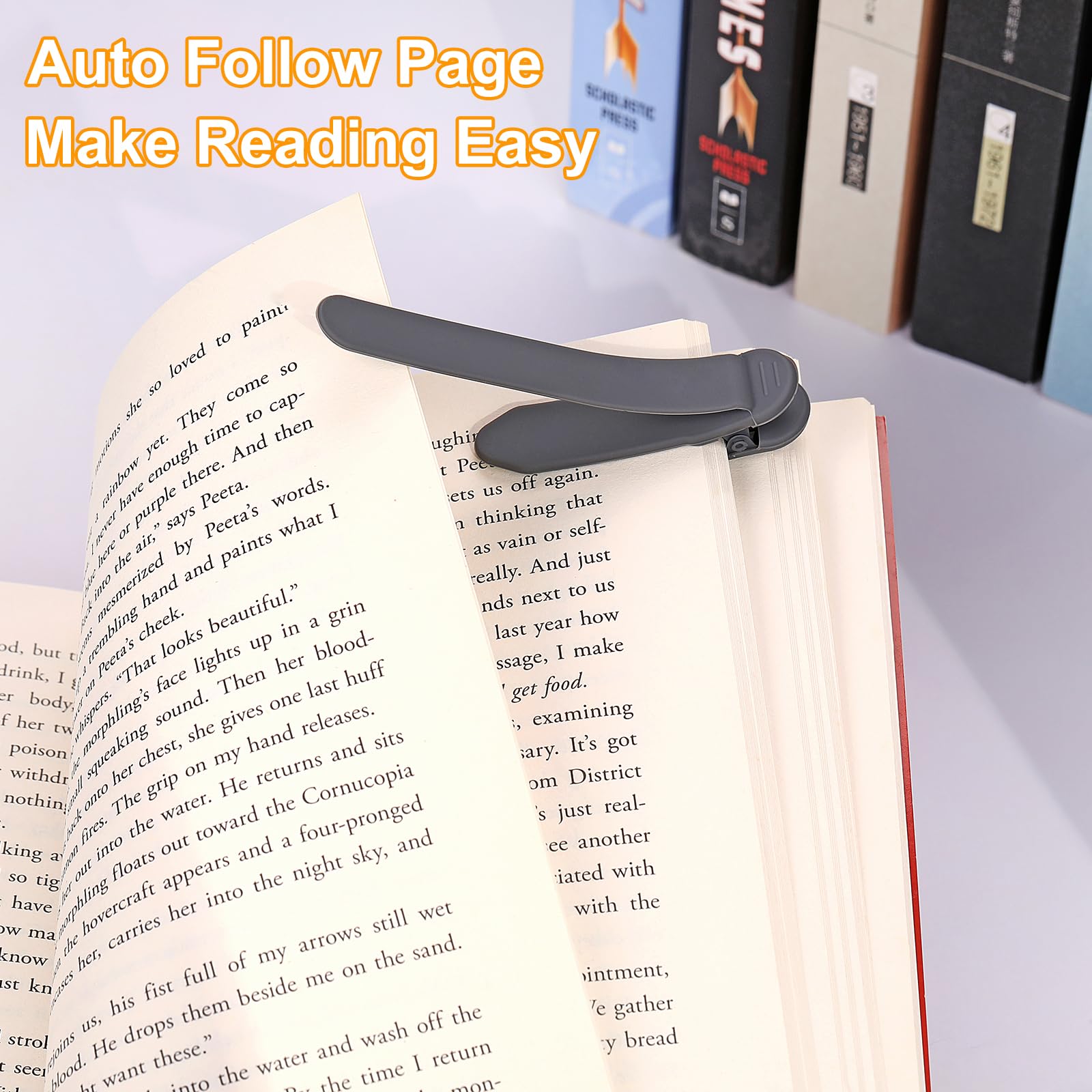 3Pcs Automatic Bookmark, Silicone Smart Book Marks for Reading Women, Men, Kids,Cute Unique Book Markers Bookmark Clip Reading Accessories Gifts for Book Lovers (1 Dark Grey+1 Light Grey+1 Beige)