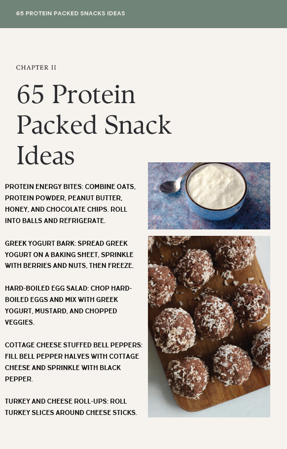 65 Protein Packed Snacks Ebook