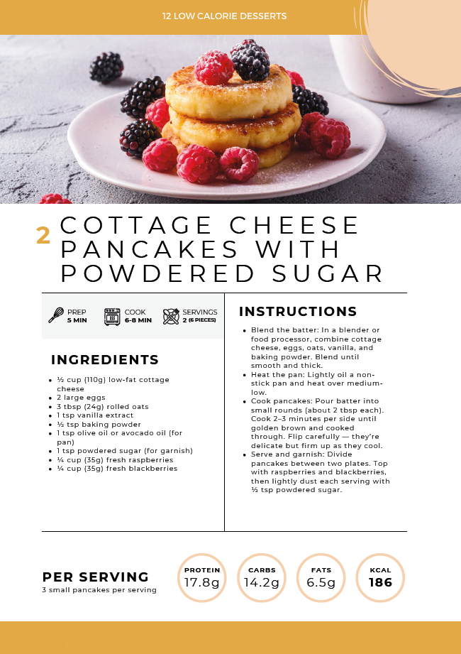 12 Low Calorie Desserts