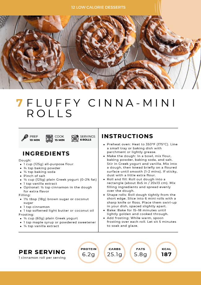 12 Low Calorie Desserts