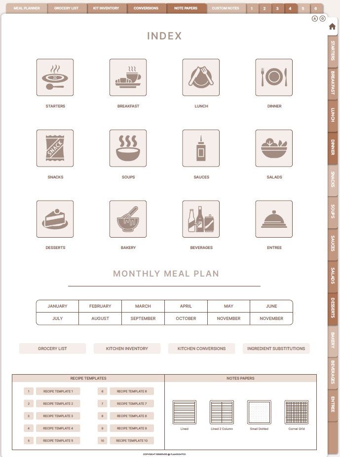 DIGITAL RECIPE BOOK