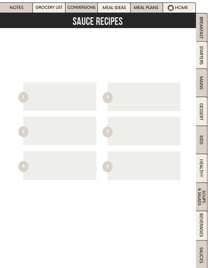Digital Recipe Planner